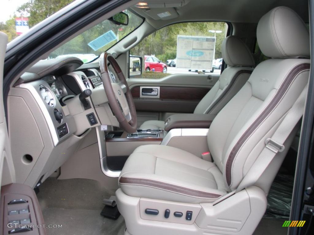 2010 F150 Platinum SuperCrew 4x4 - Tuxedo Black / Tan photo #5
