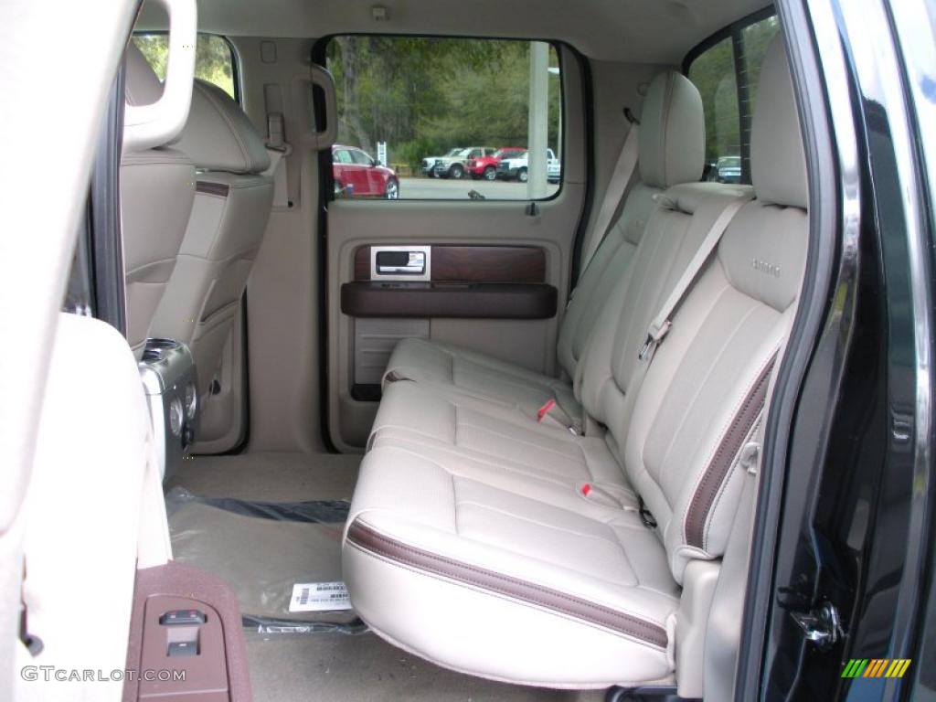 2010 F150 Platinum SuperCrew 4x4 - Tuxedo Black / Tan photo #6