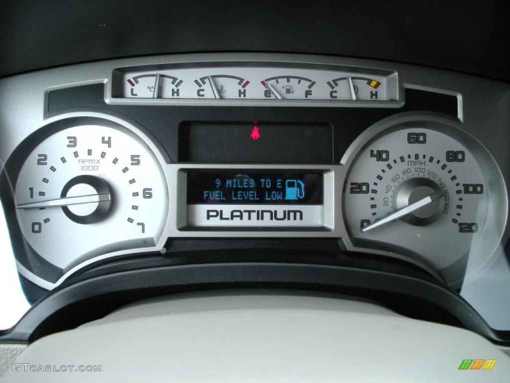 2010 F150 Platinum SuperCrew 4x4 - Tuxedo Black / Tan photo #9