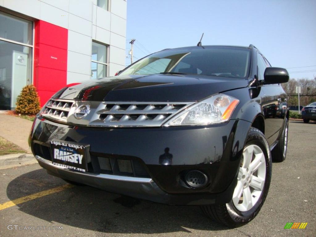 2006 Murano S AWD - Super Black / Charcoal photo #3