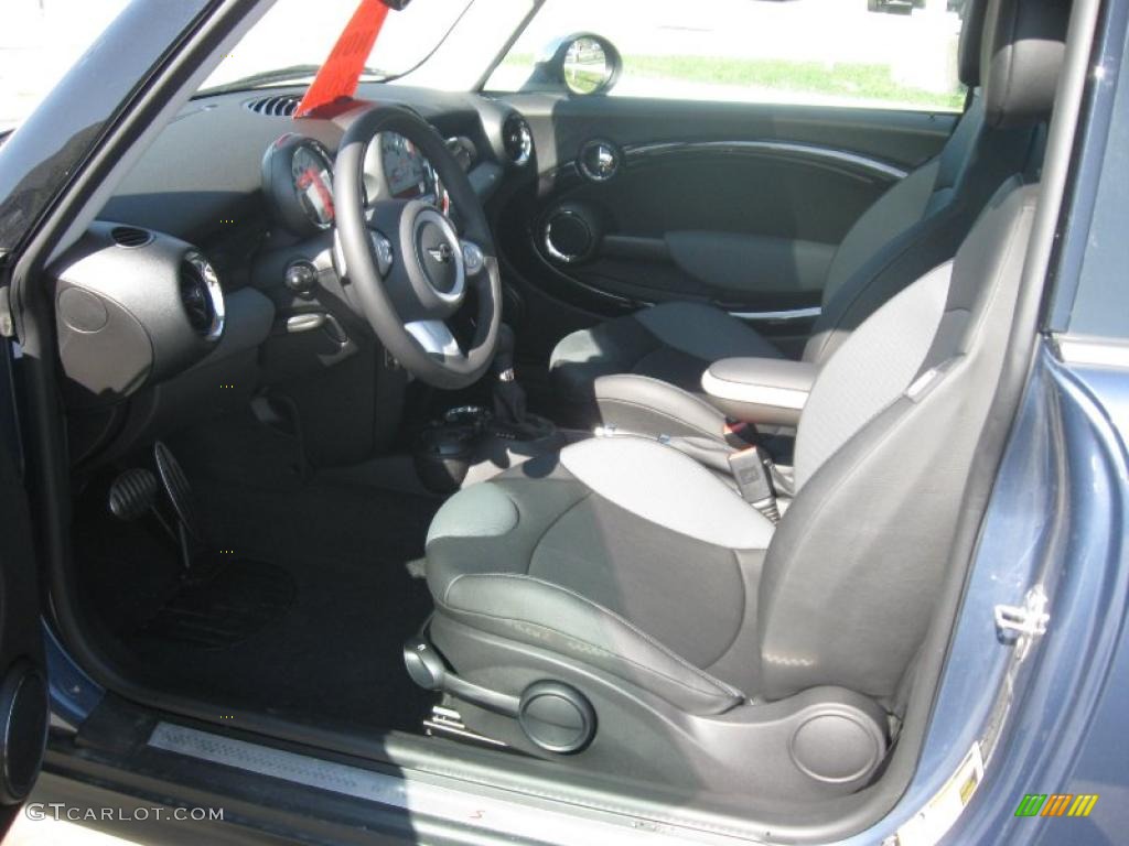 2009 Cooper S Hardtop - Horizon Blue / Black/Grey photo #12