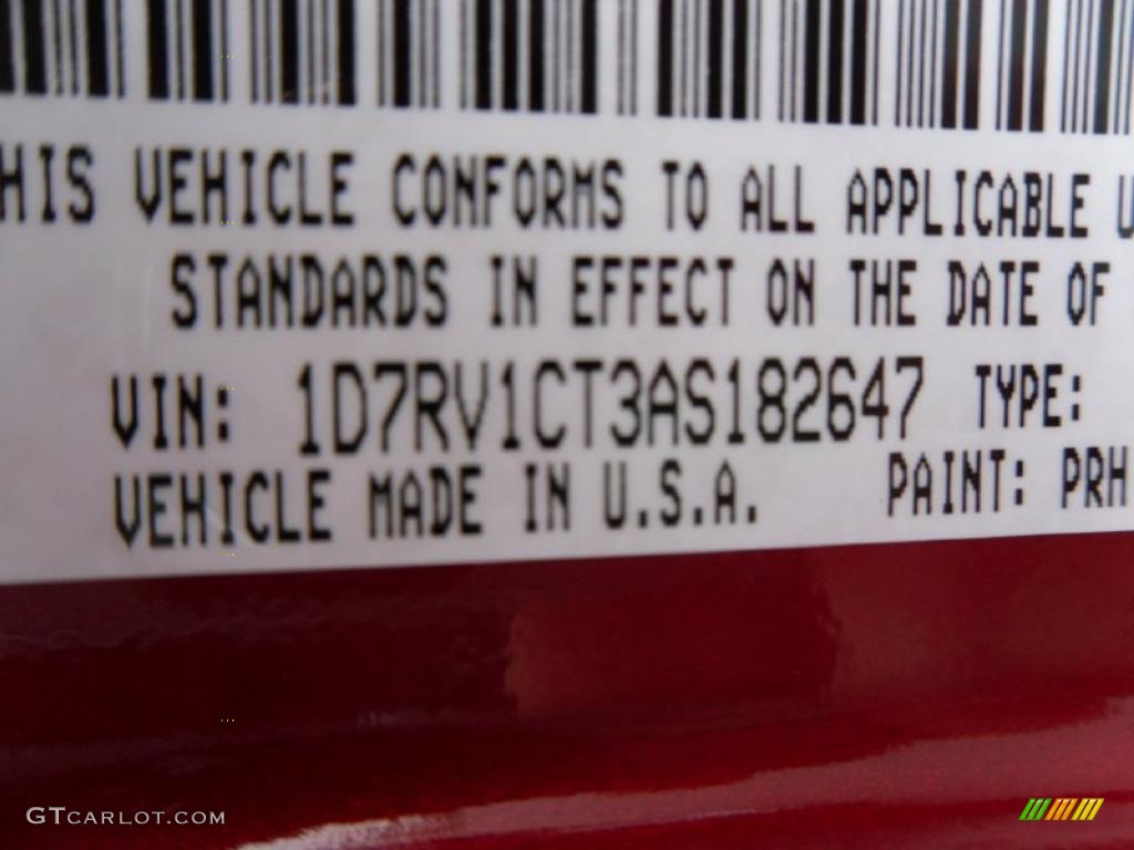 2010 Ram 1500 Big Horn Crew Cab 4x4 - Inferno Red Crystal Pearl / Dark Slate/Medium Graystone photo #11