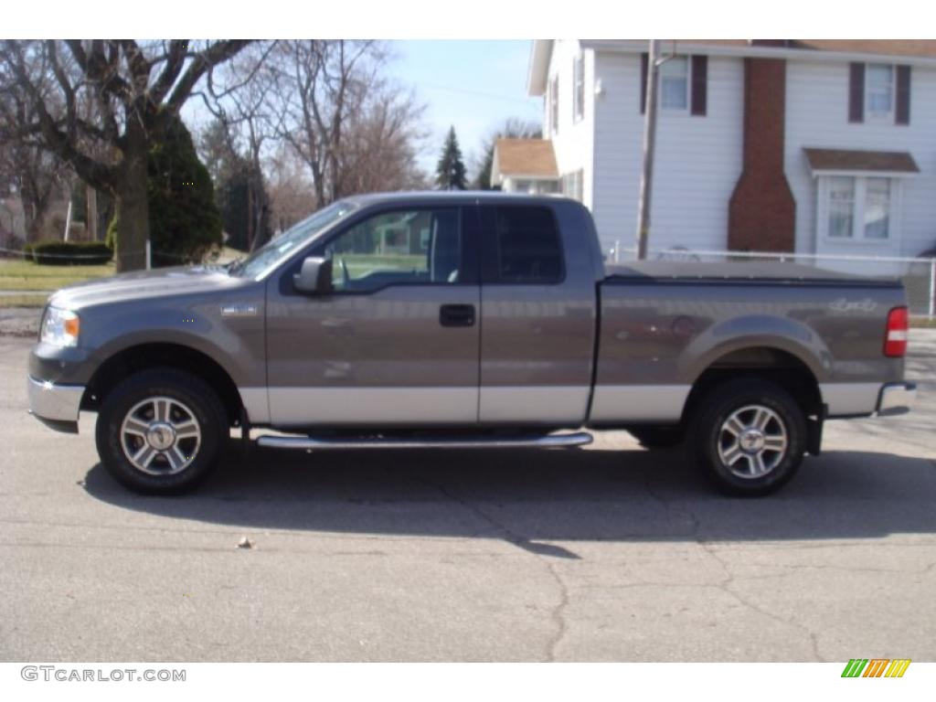 2005 F150 XLT SuperCab 4x4 - Dark Shadow Grey Metallic / Medium Flint/Dark Flint Grey photo #1