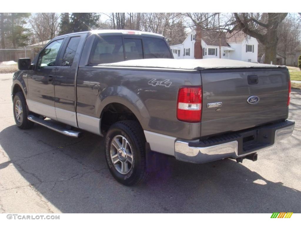 2005 F150 XLT SuperCab 4x4 - Dark Shadow Grey Metallic / Medium Flint/Dark Flint Grey photo #5