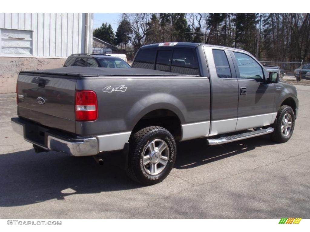 2005 F150 XLT SuperCab 4x4 - Dark Shadow Grey Metallic / Medium Flint/Dark Flint Grey photo #6