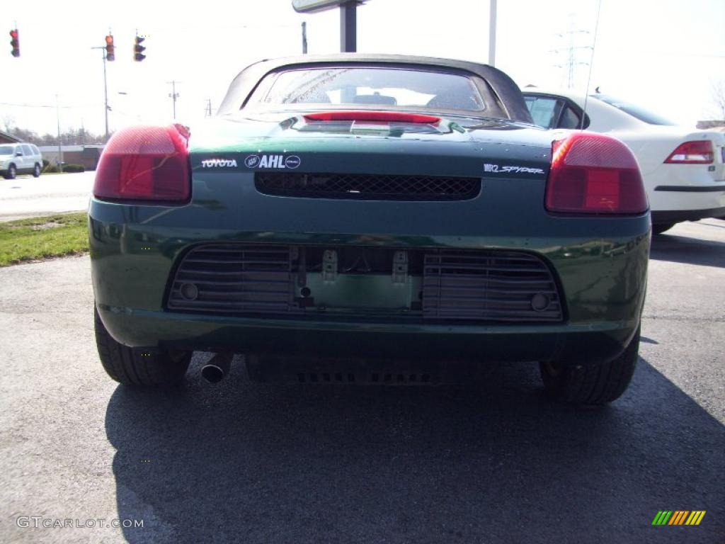 2001 MR2 Spyder Roadster - Electric Green Metallic / Tan photo #4