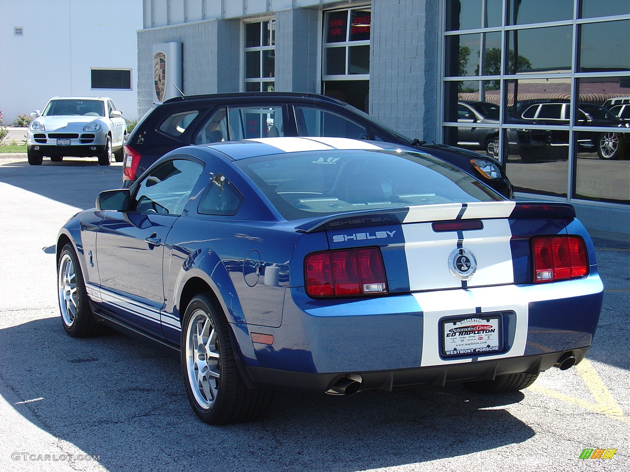 2007 Mustang Shelby GT500 Coupe - Vista Blue Metallic / Black Leather photo #12