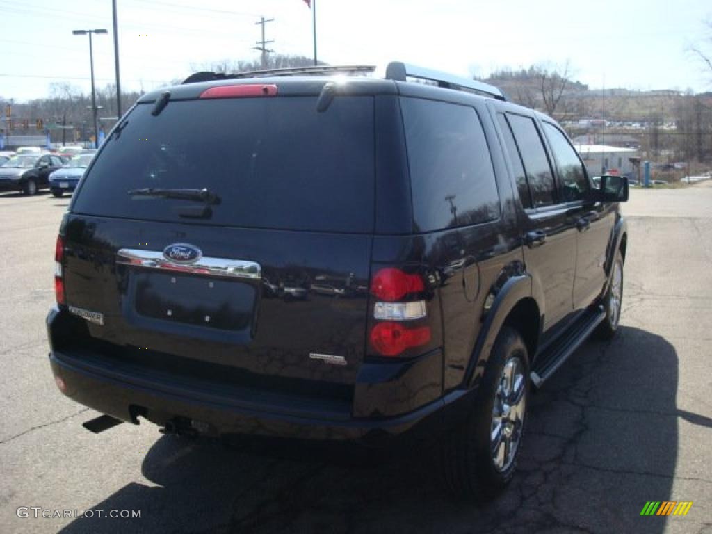 2007 Explorer Limited 4x4 - Black / Black photo #4