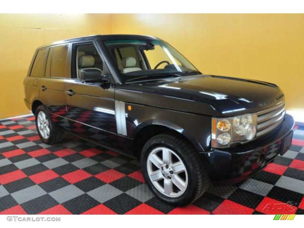 2004 Range Rover HSE - Adriatic Blue Metallic / Sand/Jet Black photo #1