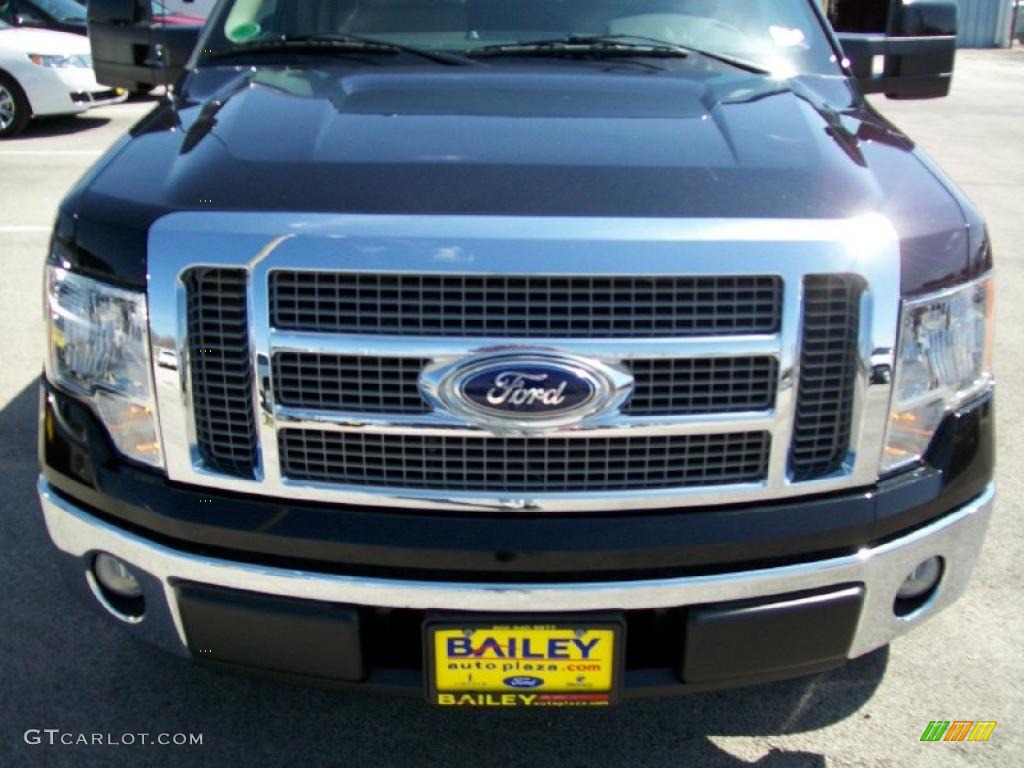 2010 F150 Lariat SuperCrew - Tuxedo Black / Tan photo #1