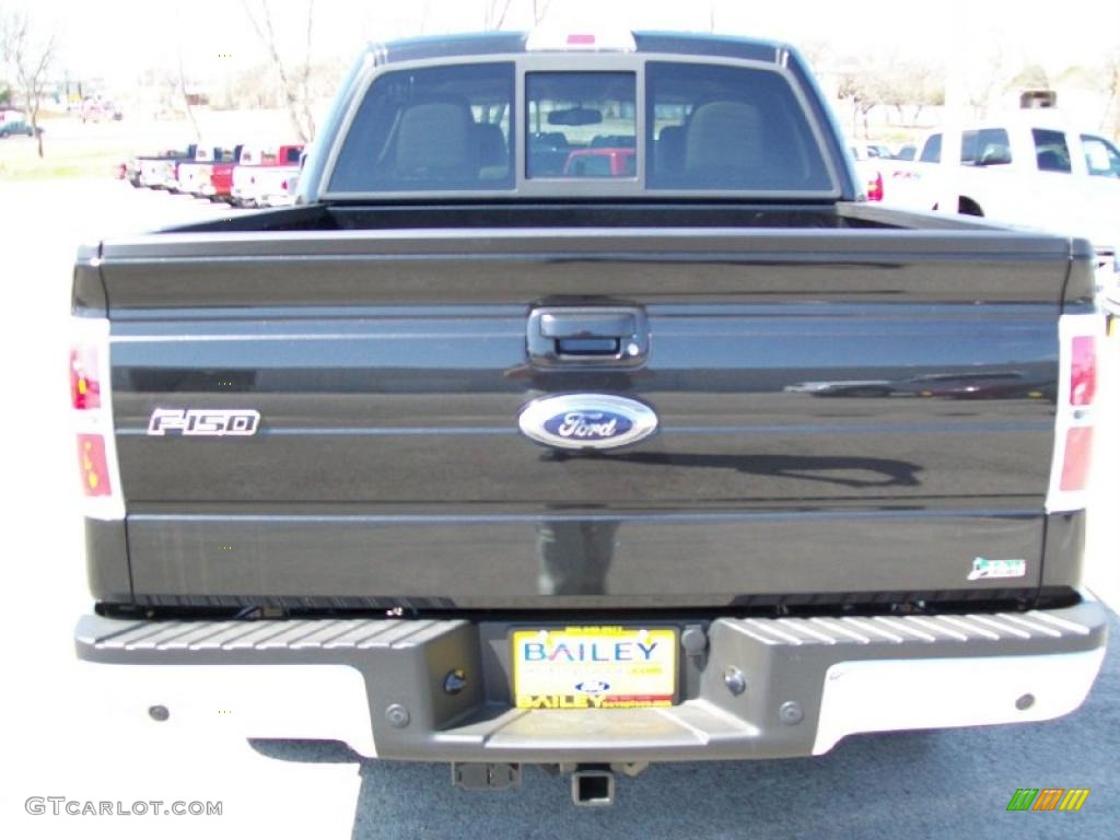 2010 F150 Lariat SuperCrew - Tuxedo Black / Tan photo #5