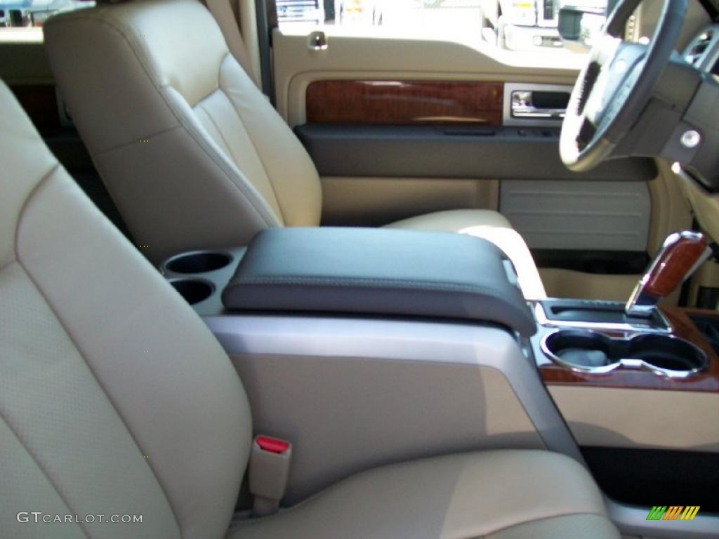 2010 F150 Lariat SuperCrew - Tuxedo Black / Tan photo #6