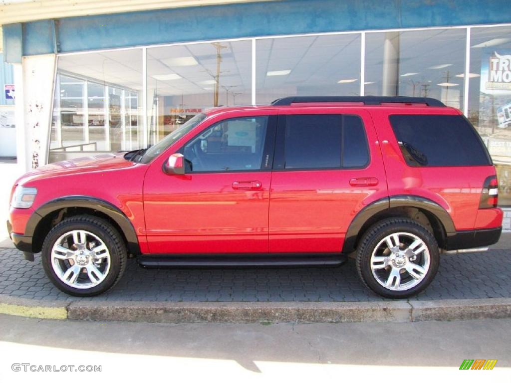 2010 Explorer XLT Sport - Torch Red / Black photo #2