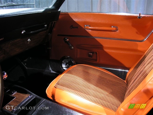 1969 Camaro Indy Pace Car Convertible - White/Orange Stripes / Orange Houndstooth photo #12