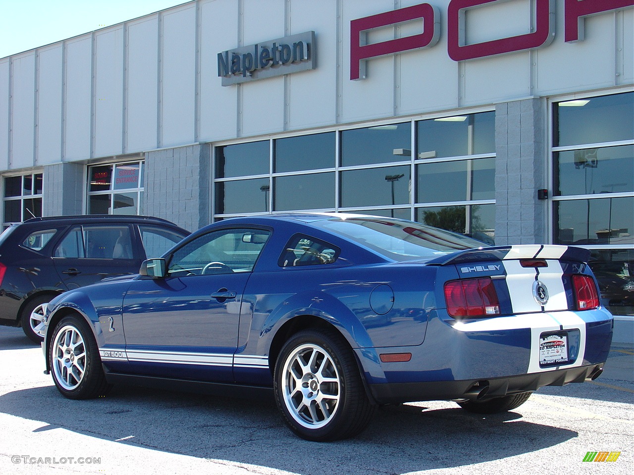 2007 Mustang Shelby GT500 Coupe - Vista Blue Metallic / Black Leather photo #13