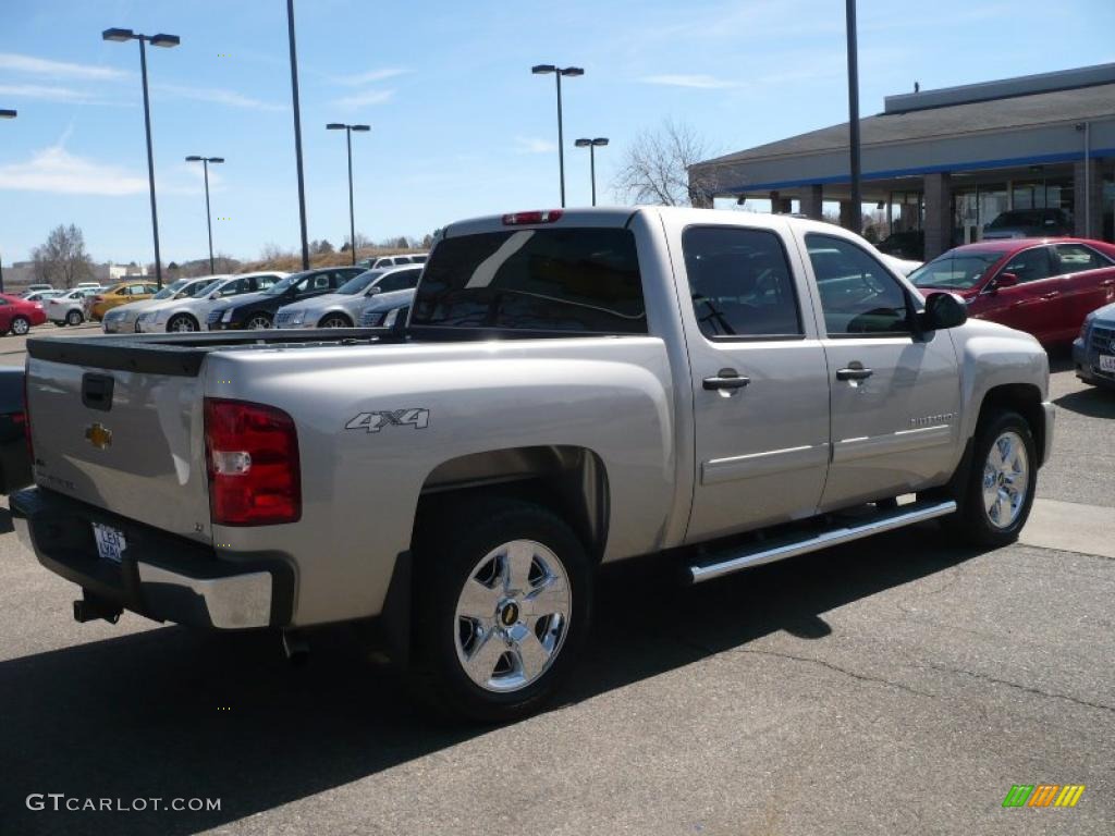 2009 Silverado 1500 LT Crew Cab 4x4 - Silver Birch Metallic / Dark Titanium photo #6