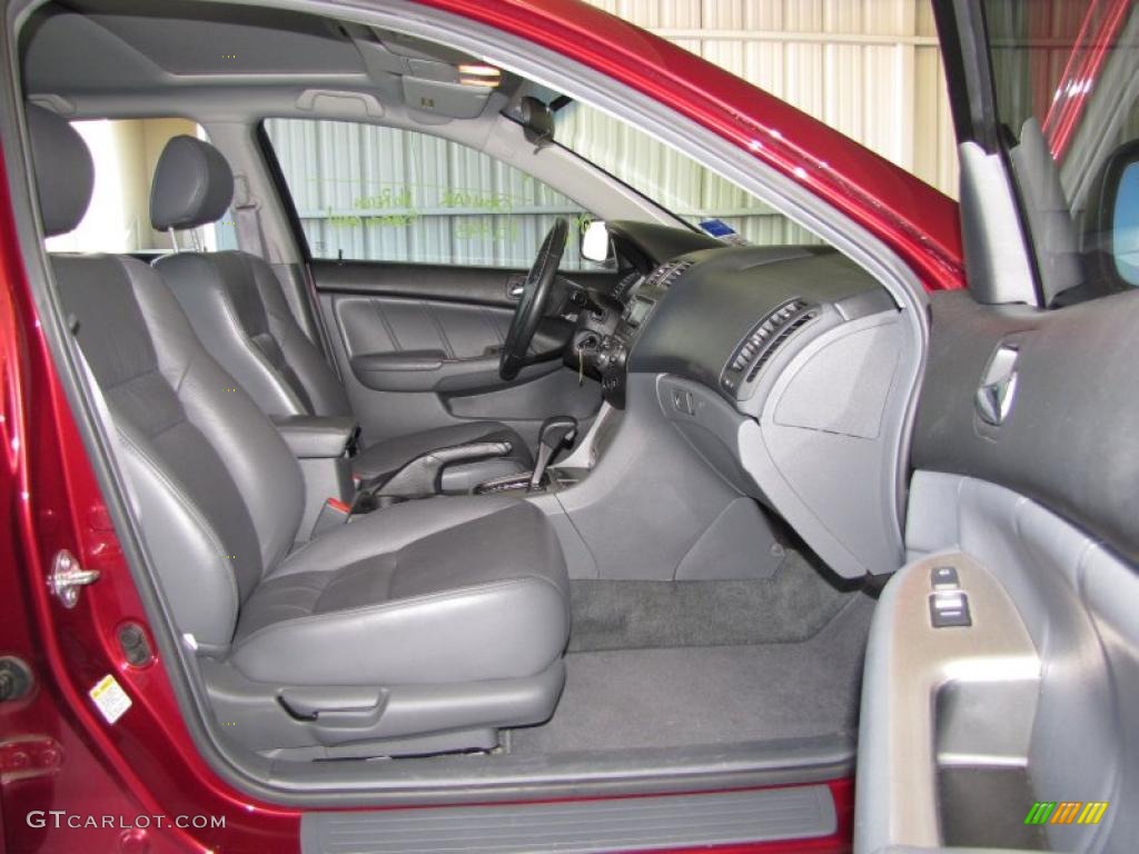 2006 Accord EX-L Sedan - Redondo Red Pearl / Gray photo #9