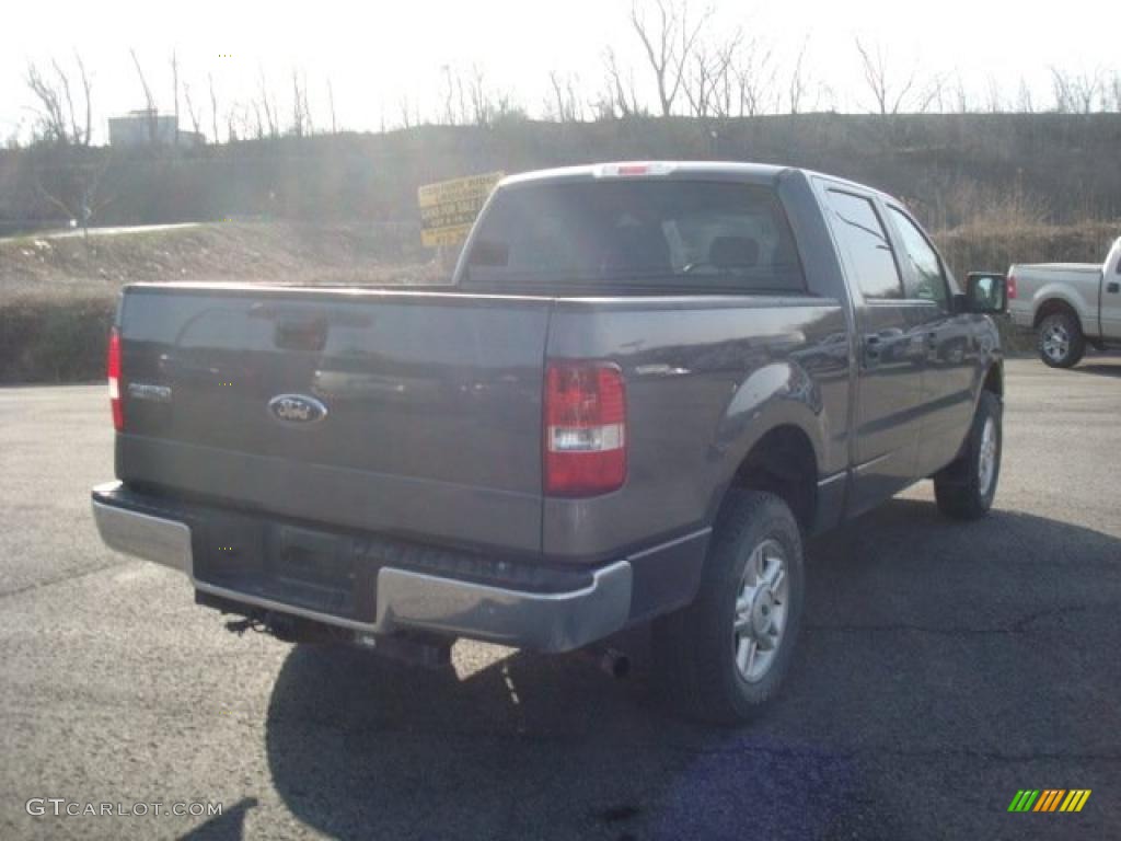 2006 F150 XLT SuperCrew 4x4 - Dark Shadow Grey Metallic / Medium/Dark Flint photo #3