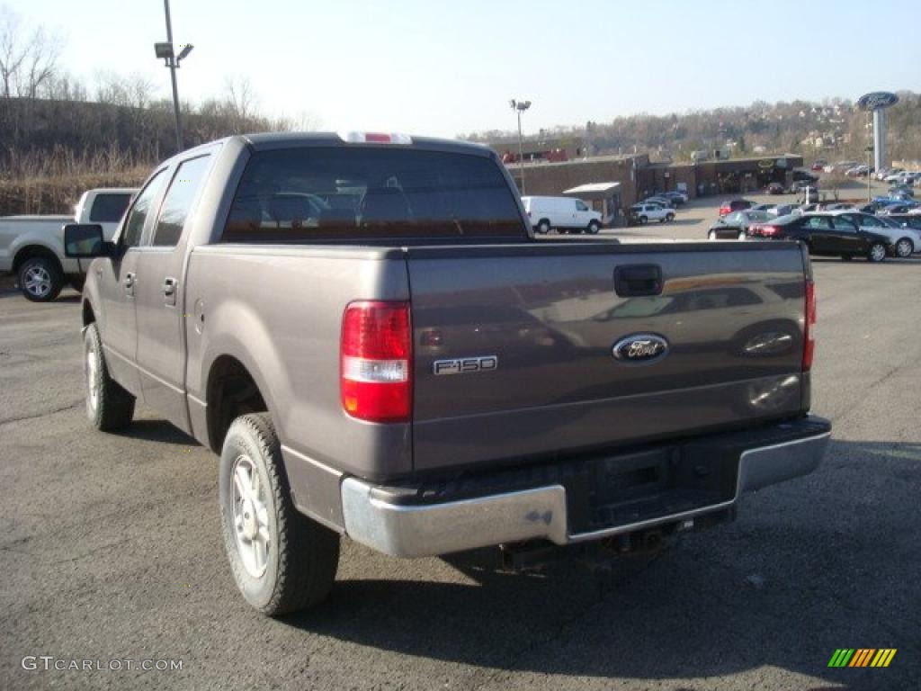 2006 F150 XLT SuperCrew 4x4 - Dark Shadow Grey Metallic / Medium/Dark Flint photo #5