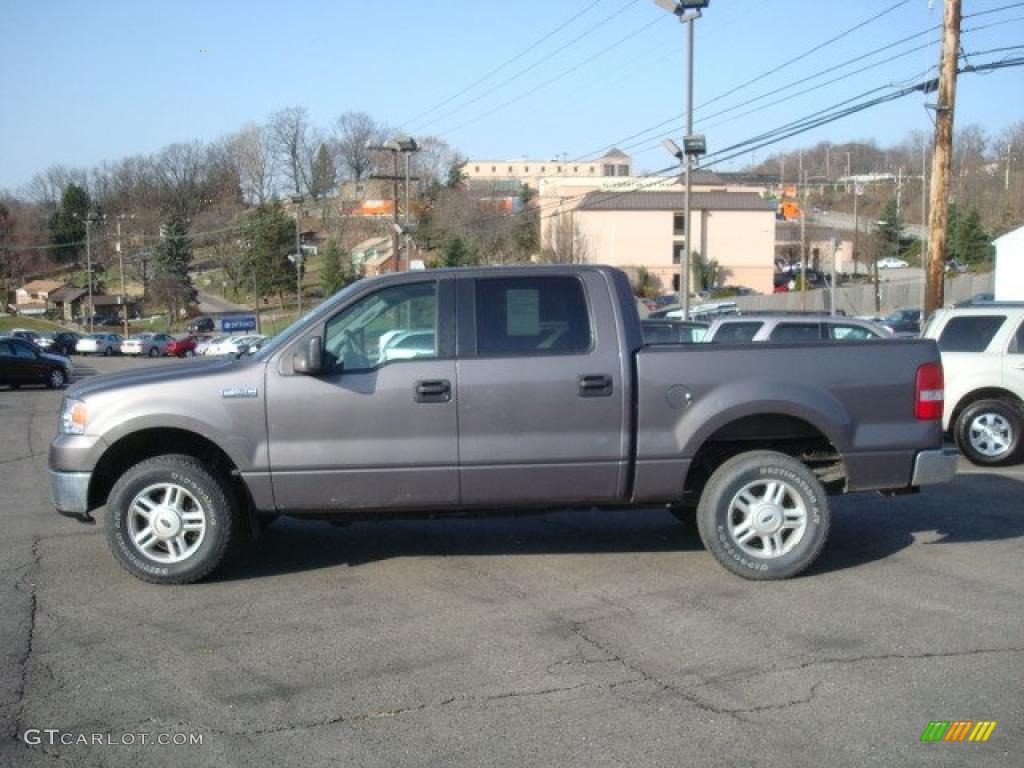 2006 F150 XLT SuperCrew 4x4 - Dark Shadow Grey Metallic / Medium/Dark Flint photo #6