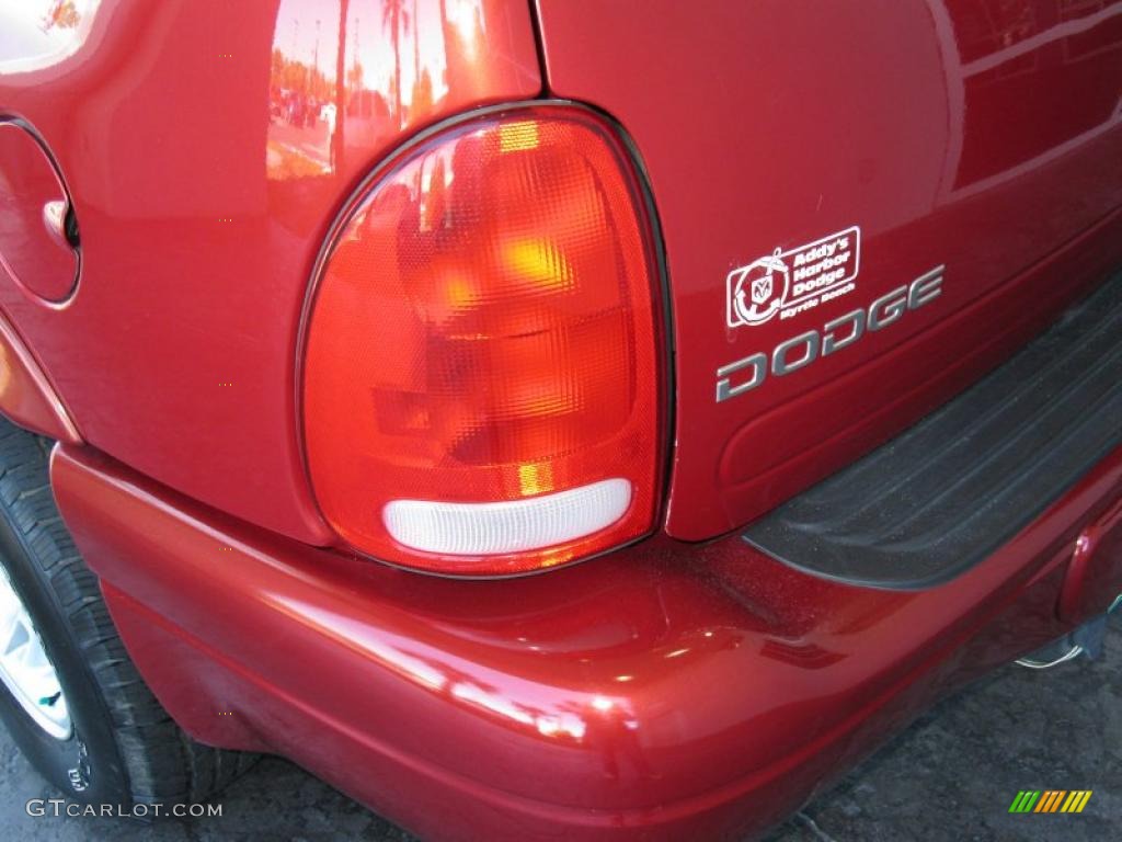 2000 Durango SLT - Chili Pepper Red Pearl / Agate Black photo #8