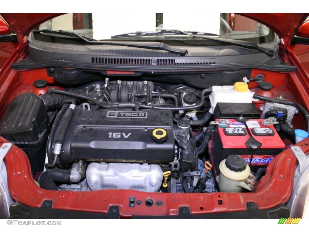 2007 Aveo LT Sedan - Sport Red / Charcoal Black photo #44