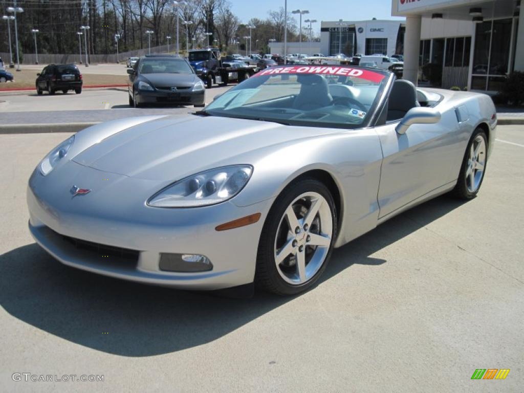 2005 Corvette Convertible - Machine Silver / Steel Grey photo #1