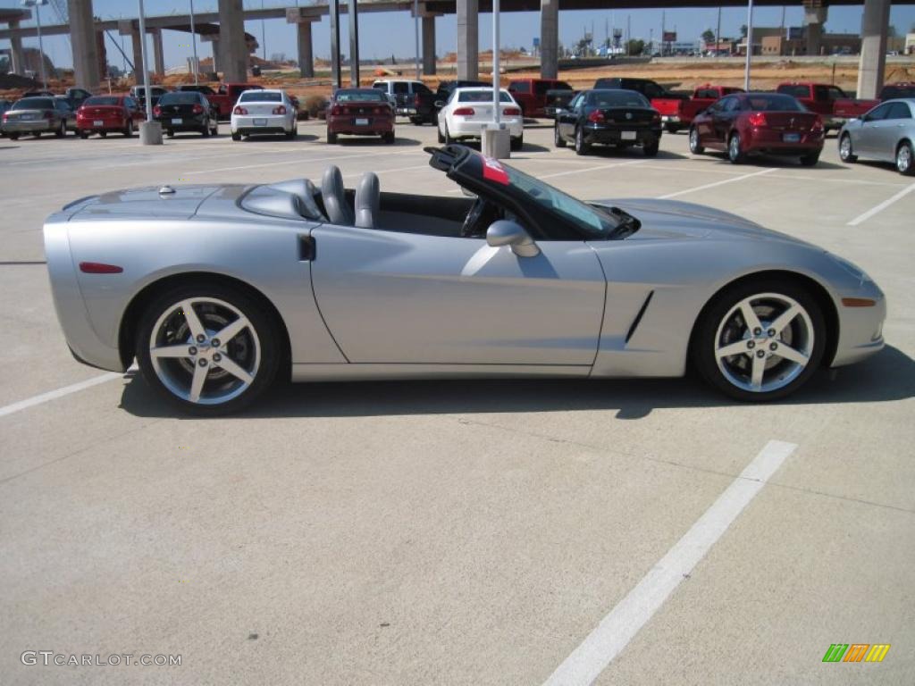 2005 Corvette Convertible - Machine Silver / Steel Grey photo #4