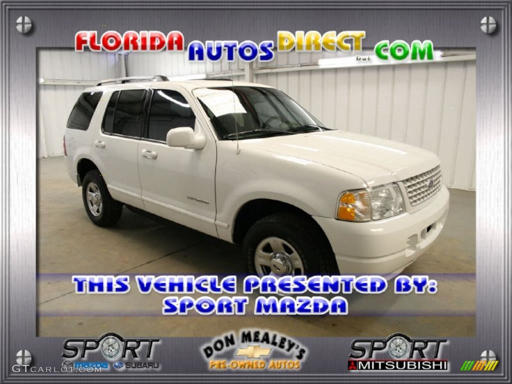 2002 Explorer XLS 4x4 - Oxford White / Graphite photo #1
