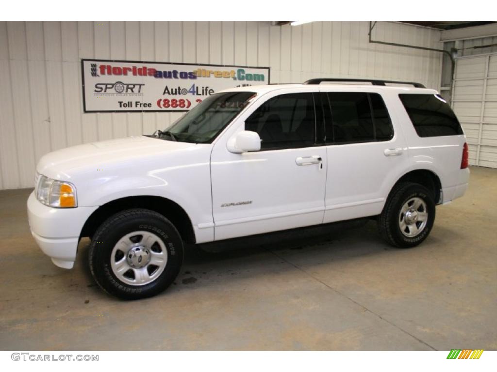 2002 Explorer XLS 4x4 - Oxford White / Graphite photo #8