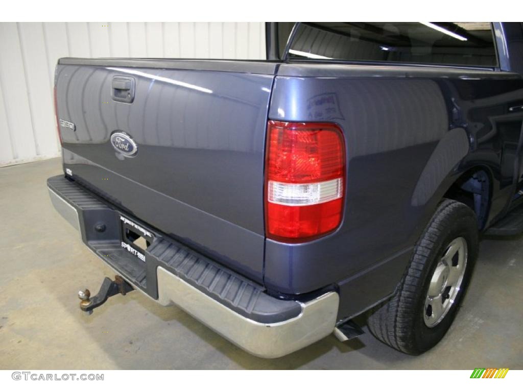 2005 F150 XLT SuperCrew - Medium Wedgewood Blue Metallic / Medium Flint Grey photo #11