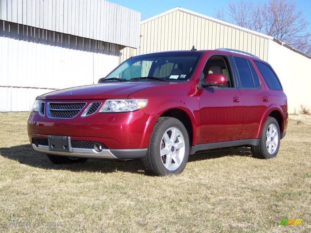 2006 9-7X 5.3i - Lingonberry Red Metallic / Desert Sand Leather photo #1
