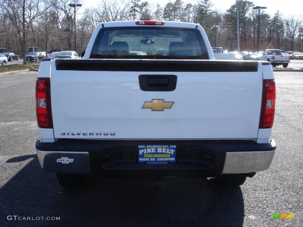 2008 Silverado 1500 Work Truck Extended Cab - Summit White / Dark Titanium photo #5