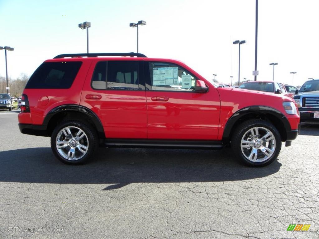 2010 Explorer XLT Sport - Torch Red / Black photo #2