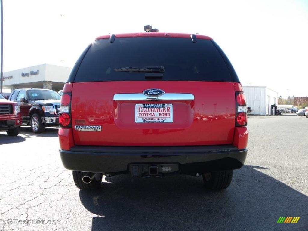 2010 Explorer XLT Sport - Torch Red / Black photo #4