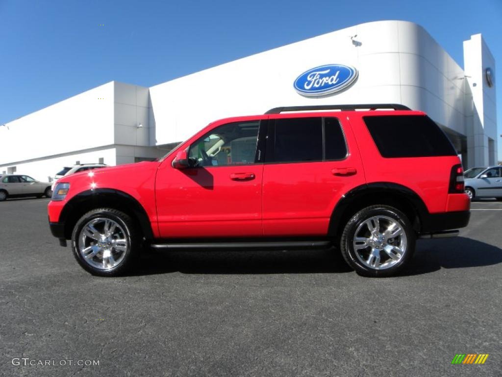 2010 Explorer XLT Sport - Torch Red / Black photo #5