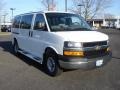 Summit White - Express LS 3500 Passenger Van Photo No. 3