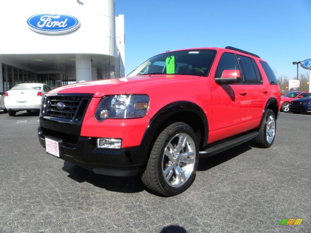 2010 Explorer XLT Sport - Torch Red / Black photo #6