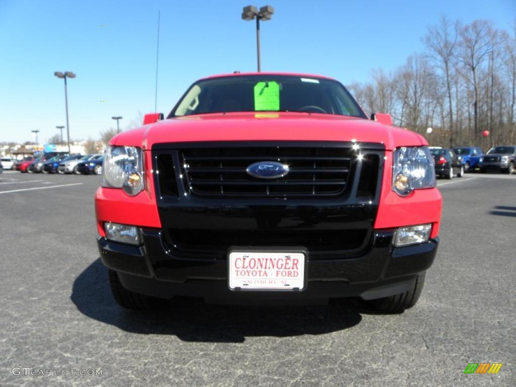 2010 Explorer XLT Sport - Torch Red / Black photo #7