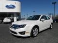 2010 White Platinum Tri-coat Metallic Ford Fusion SE  photo #6