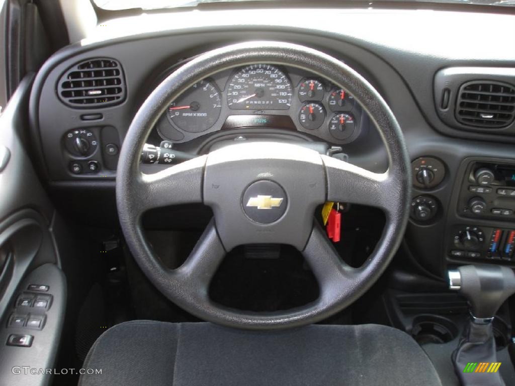 2009 TrailBlazer LT 4x4 - Black Granite Metallic / Ebony photo #13