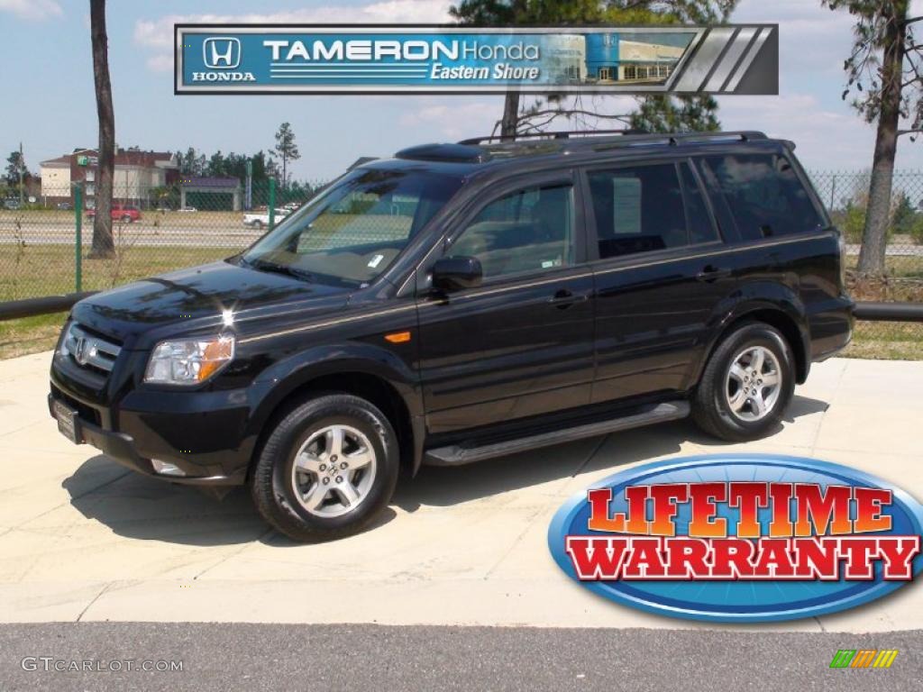 2007 Pilot EX-L 4WD - Formal Black / Saddle photo #1