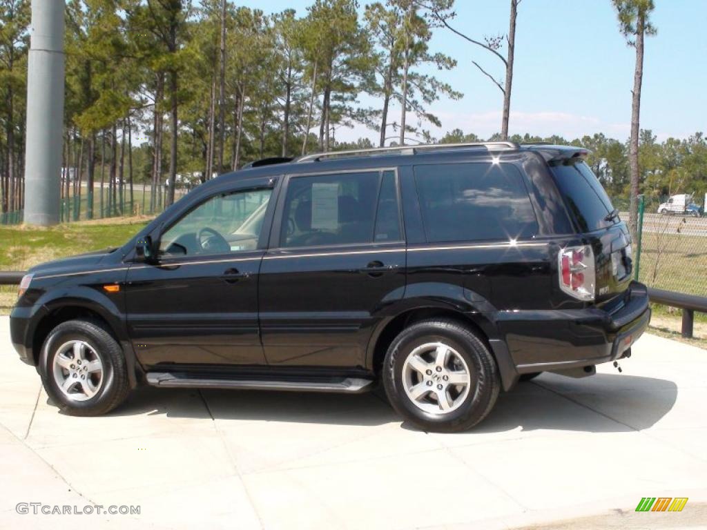2007 Pilot EX-L 4WD - Formal Black / Saddle photo #9