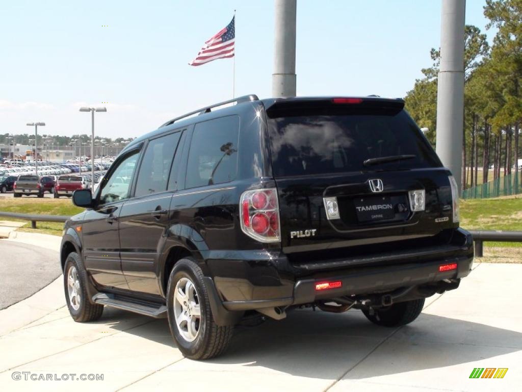 2007 Pilot EX-L 4WD - Formal Black / Saddle photo #10