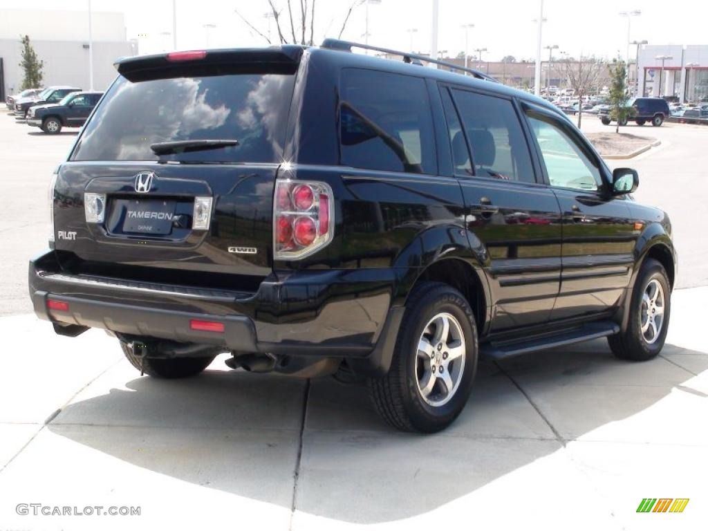 2007 Pilot EX-L 4WD - Formal Black / Saddle photo #12