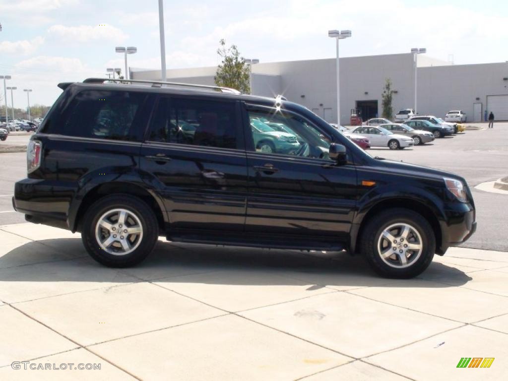 2007 Pilot EX-L 4WD - Formal Black / Saddle photo #14