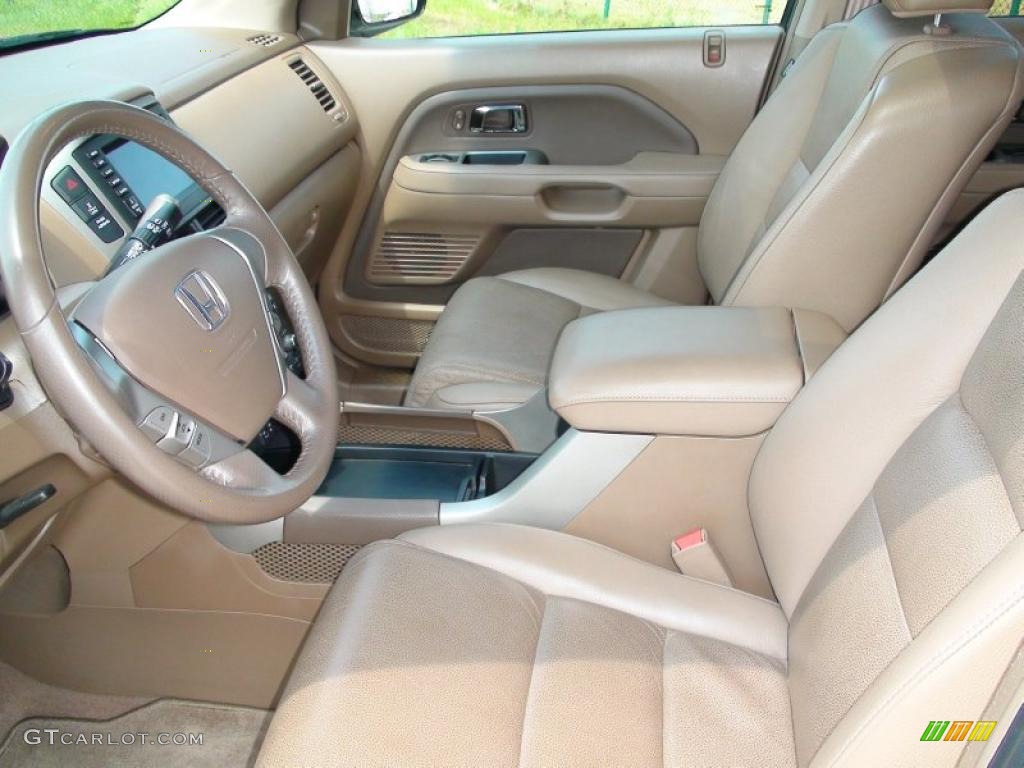 2007 Pilot EX-L 4WD - Formal Black / Saddle photo #16