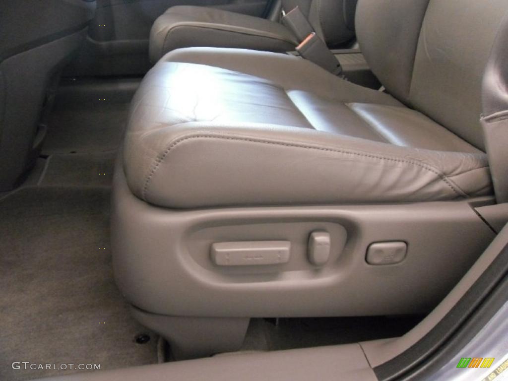 2008 CR-V EX-L - Glacier Blue Metallic / Gray photo #9