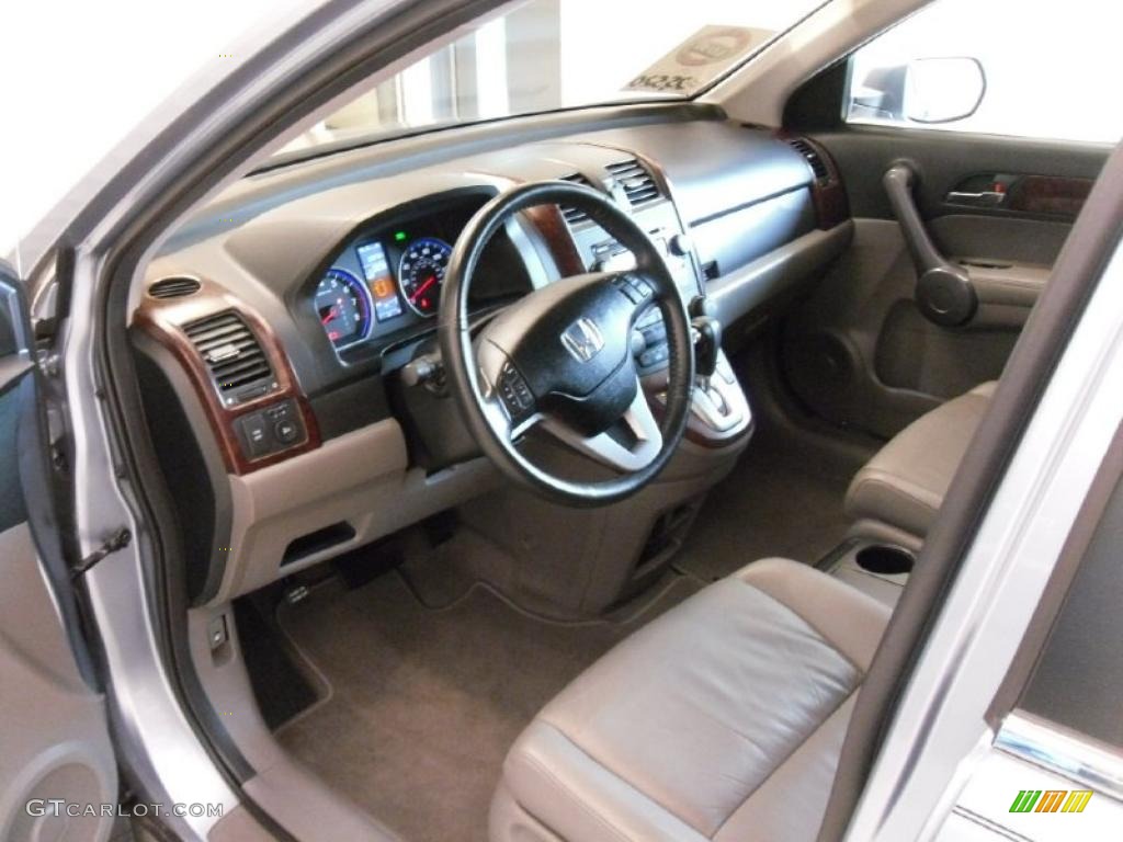 2008 CR-V EX-L - Glacier Blue Metallic / Gray photo #29