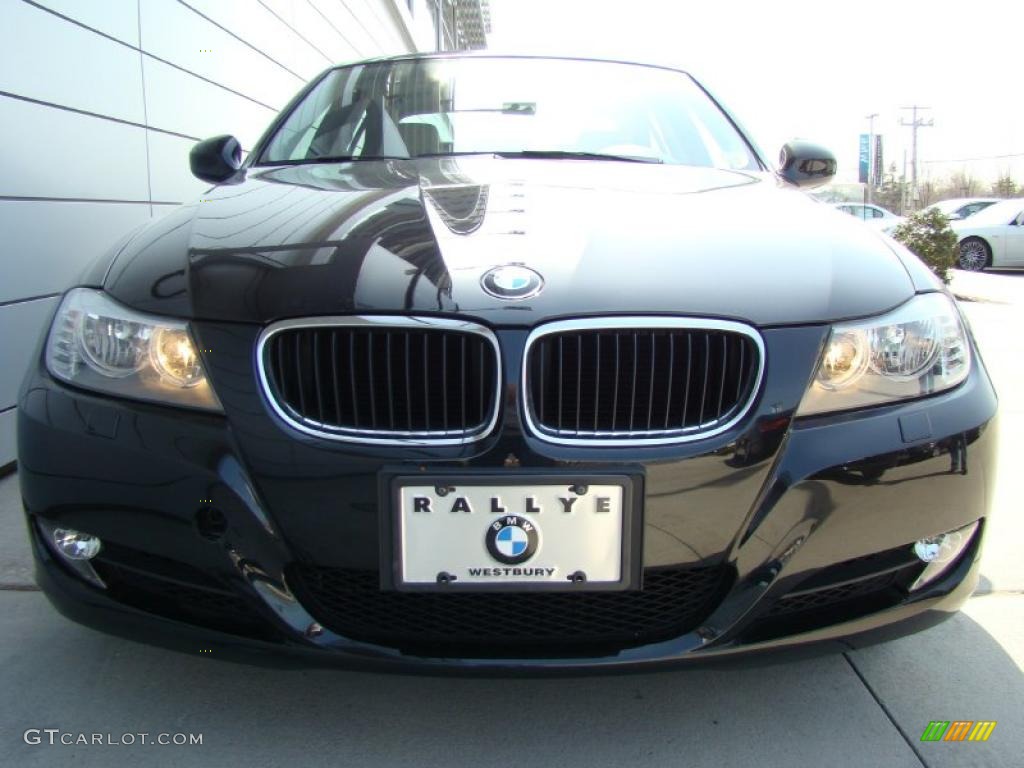 2010 3 Series 328i xDrive Sedan - Black Sapphire Metallic / Oyster/Black Dakota Leather photo #2
